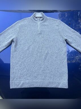 Loro Piana Mens cashmere silk quarter zip *DMG*